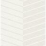 Scott Aspen White Chevron White Paper Strippable Roll (Covers 56.4 sq. ft.)