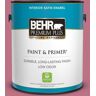 BEHR PREMIUM PLUS 1 gal. #MQ1-08 Smell the Roses Satin Enamel Low Odor Interior Paint & Primer