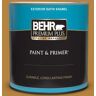 BEHR PREMIUM PLUS 1 qt. #S-H-330 Honeysuckle Blast Satin Enamel Exterior Paint & Primer