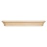 Pearl 5 ft. Unfinished Paint and Stain Grade Cap-Shelf Mantel