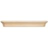 Pearl 6 ft. Unfinished Paint and Stain Grade Cap-Shelf Mantel