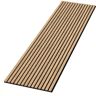 Ejoy 94 in. x 23.6 in x 0.8 in. Acoustic Vinyl Wall Cladding Siding Board in Light Gray Walnut Color (Set of 1-Piece)