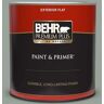 BEHR PREMIUM PLUS 1 qt. #N410-4 Natures Gift Flat Exterior Paint & Primer