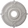 Ekena Millwork 18 in. x 4 in. ID x 5/8 in. Attica Urethane Ceiling Medallion (Fits Canopies upto 5 in.), Hand-Painted Ultra Pure White