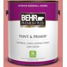 BEHR PREMIUM PLUS 1 gal. #M160-5 Pink Damask Eggshell Enamel Low Odor Interior Paint & Primer