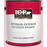 BEHR PREMIUM PLUS 1 gal. #P140-2 Sweetheart Hi-Gloss Enamel Interior/Exterior Paint