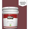 BEHR PREMIUM PLUS 5 gal. #MQ1-15 Rumors Flat Low Odor Interior Paint & Primer