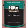 BEHR PREMIUM PLUS 1 gal. #S170-5 Smoke Bush Rose Semi-Gloss Enamel Exterior Paint & Primer