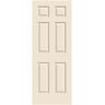 JELD-WEN 28 in. x 80 in. Colonist Primed Textured Solid Core Molded Composite MDF Interior Door Slab