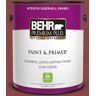 BEHR PREMIUM PLUS 1 gal. #PPU1-10 Forbidden Red Eggshell Enamel Low Odor Interior Paint & Primer