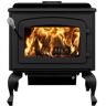 Drolet Escape 1800 Wood Stove On Legs with Black Door 2,100 sq. ft. EPA Certified