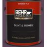 BEHR PREMIUM PLUS 1 gal. #T11-3 Strike a Pose Flat Exterior Paint & Primer