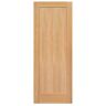 Masonite 30 in. x 84 in. Unfinished Fir Veneer 1-Panel Shaker Flat Panel Solid Wood Interior Barn Door Slab