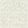 Seabrook Designs Palladium Metallic Ivory and Grey Medallion Paper Strippable Roll (Covers 56.05 sq. ft.)