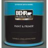 BEHR PREMIUM PLUS 1 qt. #700F-6 Dense Shrub Satin Enamel Exterior Paint & Primer