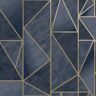 Walls Republic Bohemian Metallic Triangles Wallpaper Charcoal & Rose Gold Paper Strippable Roll (Covers 57 sq. ft.)