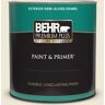 BEHR PREMIUM PLUS 1 qt. #S320-1 Farm House Semi-Gloss Enamel Exterior Paint & Primer