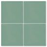 Villa Lagoon Tile Solid Square Frosted Teal / Matte 8 in. x 8 in. Cement Handmade Floor and Wall Tile (Box of 8 / 3.45 sq. ft.)