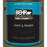 BEHR PREMIUM PLUS 1 gal. #PPU9-01 Alligator Skin Satin Enamel Exterior Paint & Primer