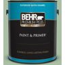 BEHR PREMIUM PLUS 1 gal. #S400-4 Azalea Leaf Satin Enamel Exterior Paint & Primer