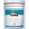 BEHR PREMIUM PLUS 5 gal. #P510-1 Greek Isles Satin Enamel Low Odor Interior Paint & Primer