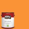 BEHR PREMIUM PLUS 1 gal. #P240-7 Joyful Orange Flat Low Odor Interior Paint & Primer