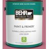 BEHR PREMIUM PLUS 1 gal. #MQ1-08 Smell the Roses Semi-Gloss Enamel Low Odor Interior Paint & Primer