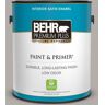 BEHR PREMIUM PLUS 1 gal. #T17-09 Laid Back Gray Satin Enamel Low Odor Interior Paint & Primer