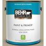 BEHR PREMIUM PLUS 1 gal. #BXC-22 Field Khaki Satin Enamel Low Odor Interior Paint & Primer