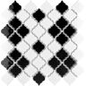 Merola Tile Hudson Tangier Black and White Mimos 12-3/8 in. x 12-1/2 in. Porcelain Mosaic Tile (11.0 sq. ft./Case)