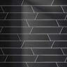 MOLOVO Kenzo Chevron Noir Black 3.14 in. x 15.74 in. Matte Porcelain Floor and Wall Tile (10.34 sq. ft./Case)