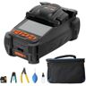 VEVOR Fiber Fusion Splicer 6 Motor Optical Fiber Cleaver Kit Auto Focus with 5 in. Digital LCD Screen 3in1 Holder for Splicing