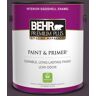 BEHR PREMIUM PLUS 1 gal. #T13-10 Plum Orbit Eggshell Enamel Low Odor Interior Paint & Primer