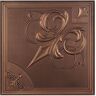 uDecor Risano 2 ft. x 2 ft. Lay-in or Glue-up Ceiling Tile in Antique Bronze (40 sq. ft. / case)