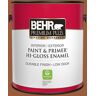 BEHR PREMIUM PLUS 1 gal. #240D-7 Chestnut Stallion Hi-Gloss Enamel Interior Exterior Paint Primer