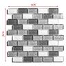 ABOLOS Southwestern Style Gray Brick Mosaic 1 in. x 2 in. Textured Glass Wall and Pool Tile (9.12 sq. ft./Case)