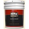 BEHR PREMIUM PLUS 5 gal. #360A-1 Social Butterfly Flat Exterior Paint & Primer