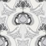 Joaquin Black Art Nouveau Floral Wallpaper