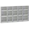 Clearly Secure 32.75 in. x 21.25 in. x 3.125 in. Frameless Diamond Pattern Non-Vented Glass Block Window