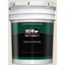 BEHR PREMIUM PLUS 5 gal. #GR-W12 Confident White Semi-Gloss Enamel Exterior Paint & Primer