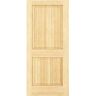 Kimberly Bay 36 in. x 80 in. Unfinished 2-Double Hip Panel Solid Core Wood Interior Door Slab