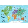 RoomMates 63 sq. ft. World Map Mural Peel and Stick Wallpaper