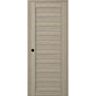 Belldinni Alba DIY-Friendly 36 in. x 80 in. Right-hand 6 Lite Frosted Glass Shambor Composite Wood Single Prehung Interior Door