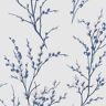 Laura Ashley Pussy Willow Off White and Midnight Unpasted Removable Strippable Wallpaper