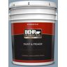 BEHR PREMIUM PLUS 5 gal. #BNC-08 Sonata Blue Flat Exterior Paint & Primer