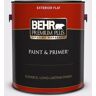 BEHR PREMIUM PLUS 1 gal. #PPL-22 Dried Lavender Flat Exterior Paint & Primer