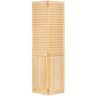 Kimberly Bay 32 in. x 80 in. Louver Panel Solid Core Unfinished Wood Interior Closet Bi-Fold Door