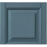 Ply Gem 15 in. x 13 in. Polypropylene Raised Panel Transom Design in Coastal Blue Shutter Tops Pair