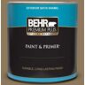 BEHR PREMIUM PLUS 1 qt. #N300-6 Archaeological Site Satin Enamel Exterior Paint & Primer