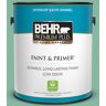 BEHR PREMIUM PLUS 1 gal. #480D-4 Indian Ocean Satin Enamel Low Odor Interior Paint & Primer